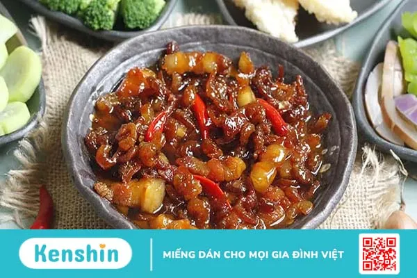 2 cách làm kho quẹt tôm khô tóp mỡ bá cháy