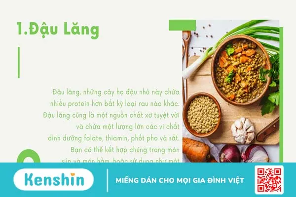 8 loại rau củ giàu protein nhất cho người ăn chay