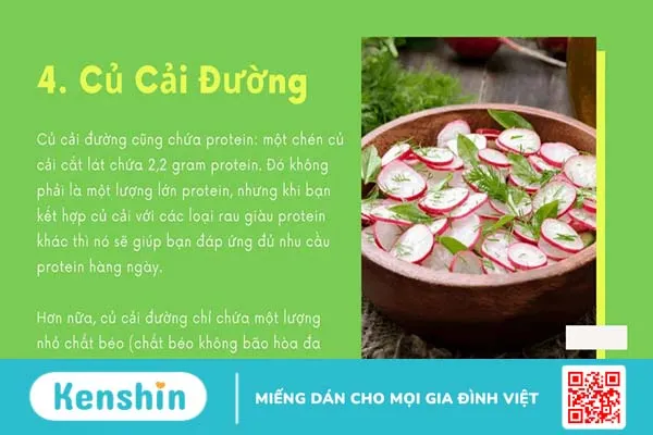 8 loại rau củ giàu protein nhất cho người ăn chay