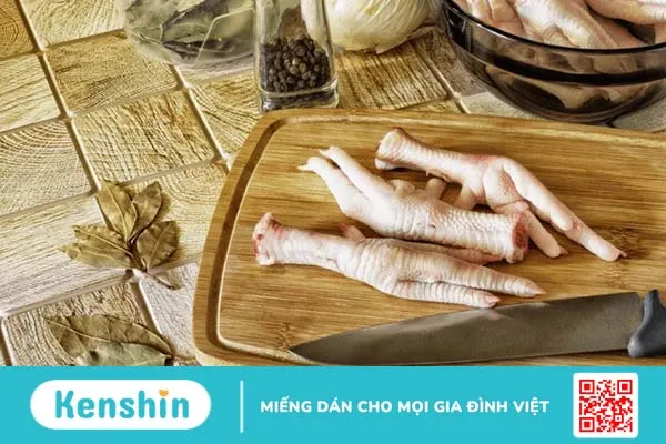 Các tác dụng của chân gà cho bữa ăn nhiều dinh dưỡng