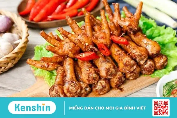 Các tác dụng của chân gà cho bữa ăn nhiều dinh dưỡng