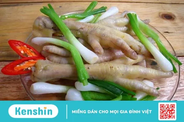 Các tác dụng của chân gà cho bữa ăn nhiều dinh dưỡng