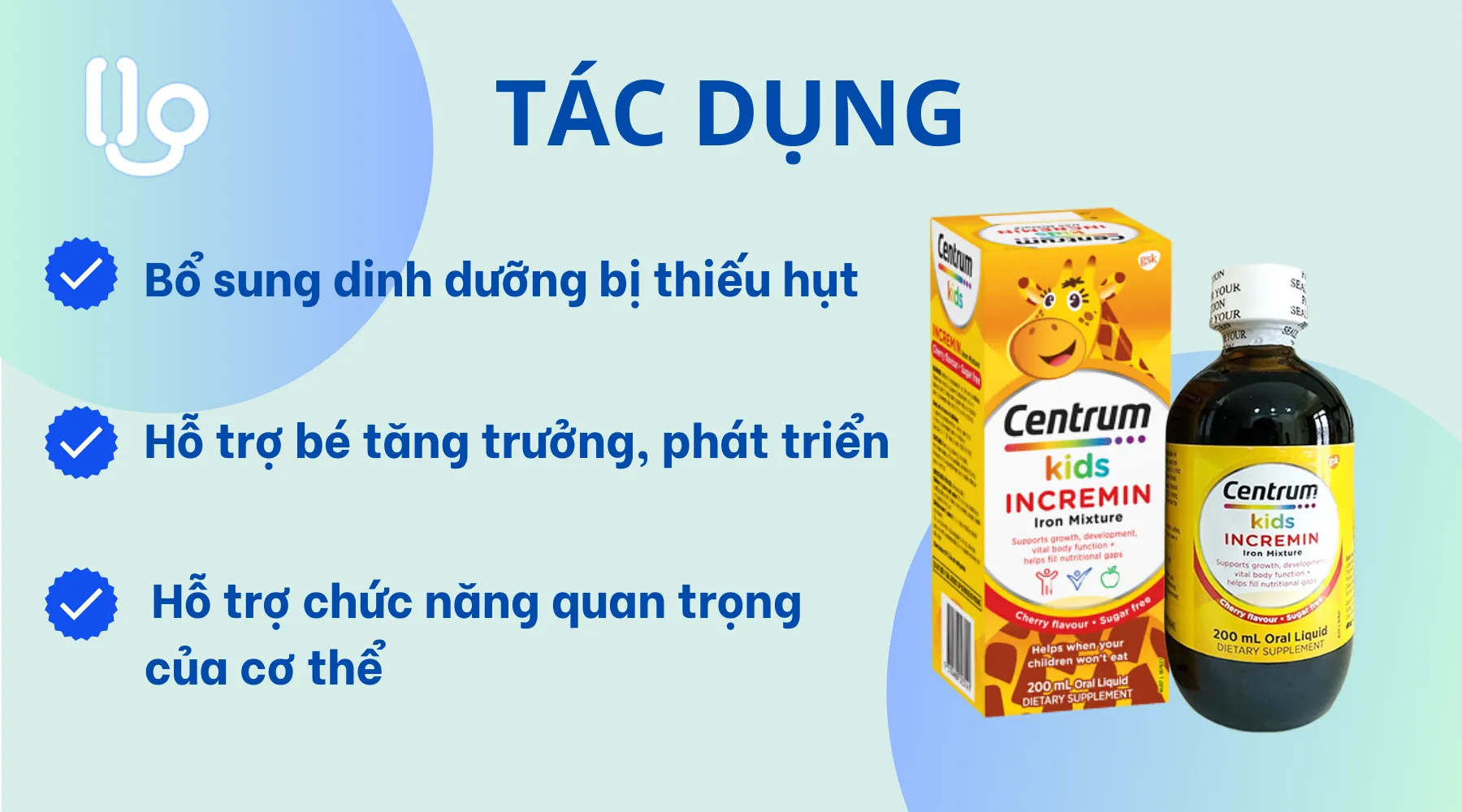 Centrum Kids Incremin có tốt không? Nên dùng cho bé mấy tuổi?