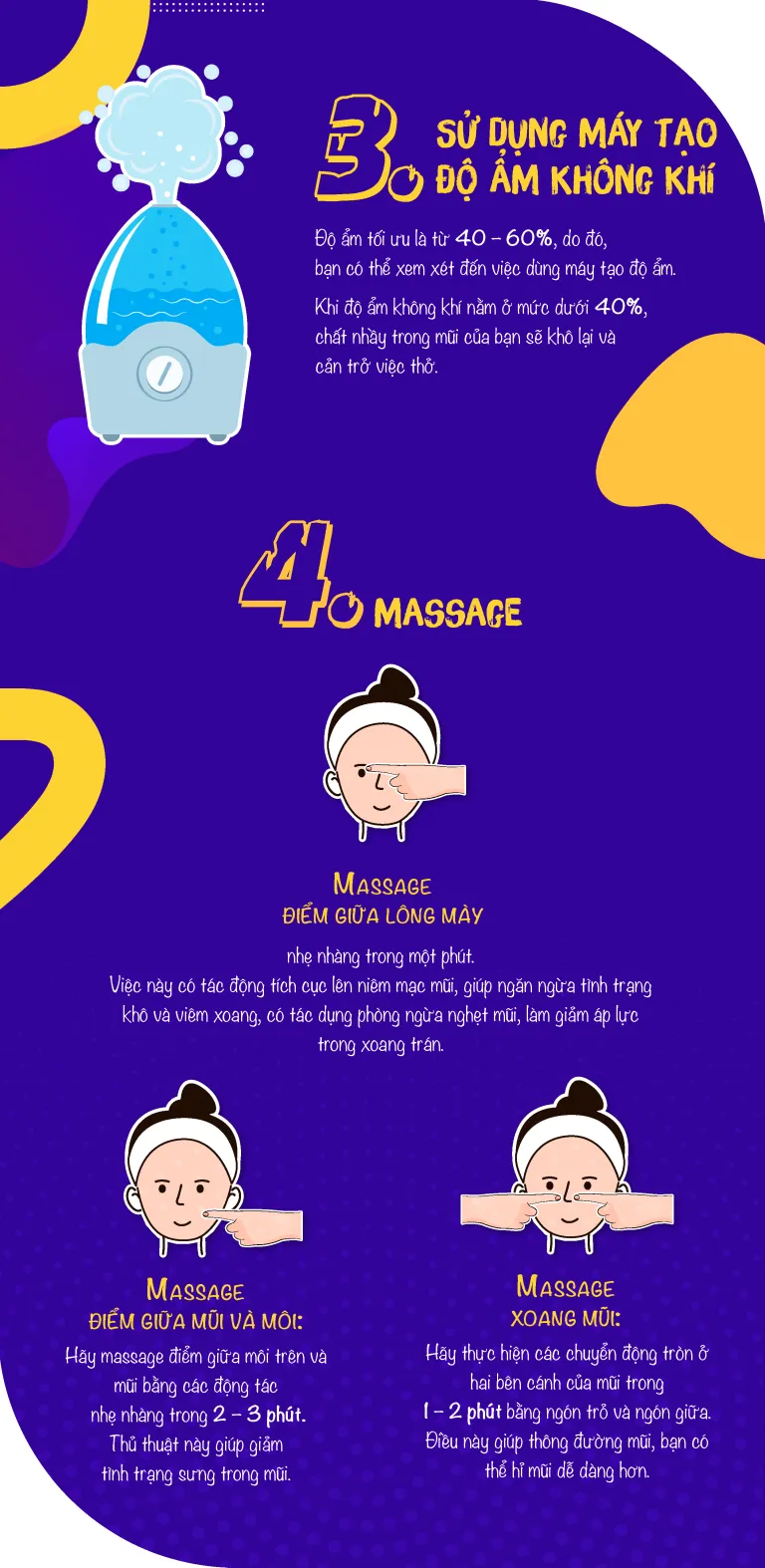 [Infographic] 8 cách giảm nghẹt mũi không cần dùng thuốc