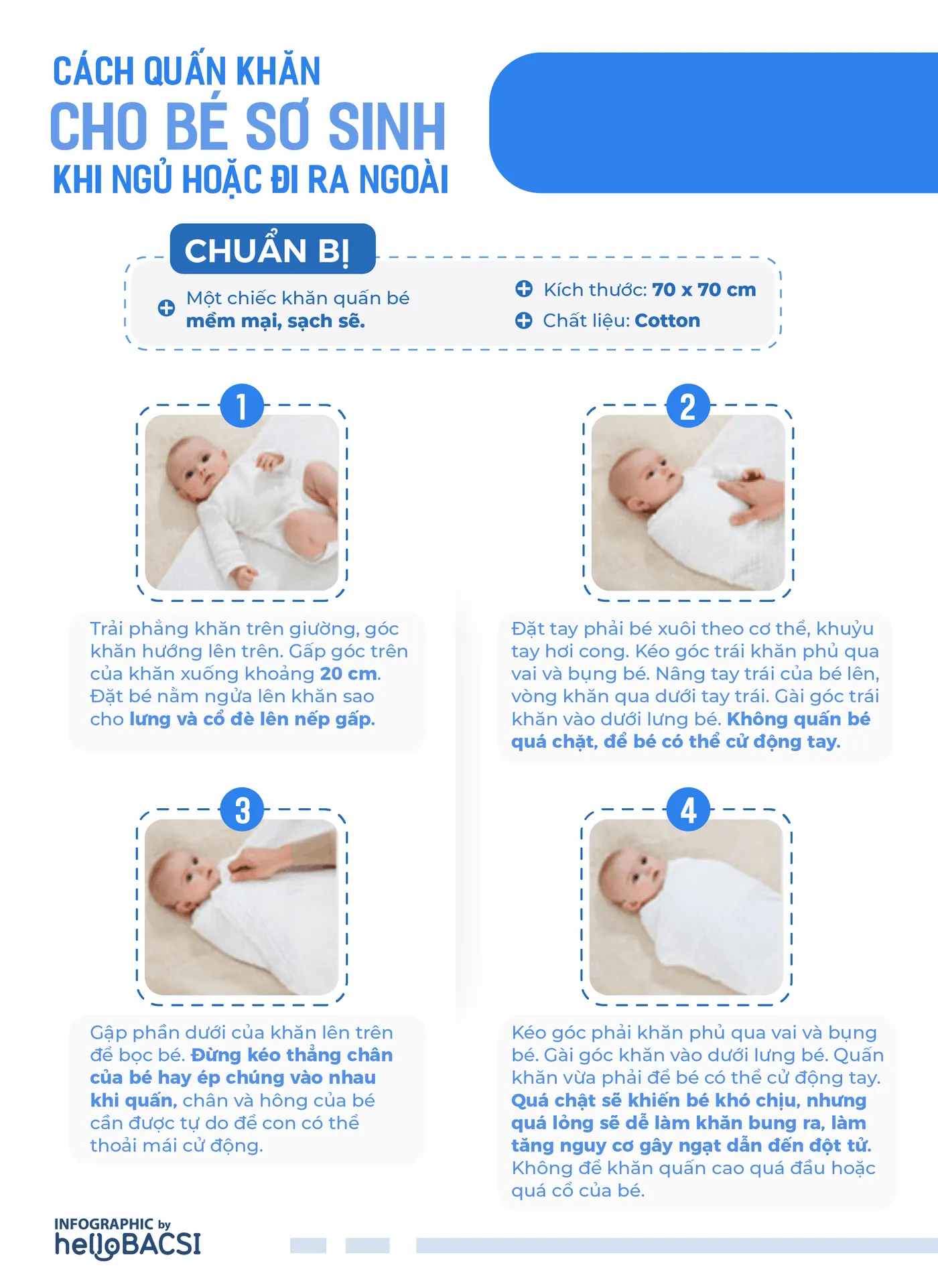 [Infographic] Những sai lầm khi chăm sóc trẻ sơ sinh: Cảnh báo từ Bác sĩ Nhi khoa