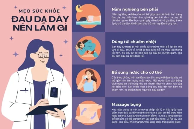 Người bị đau dạ dày nên làm gì: 8 cách giảm đau dạ dày nhanh, an toàn