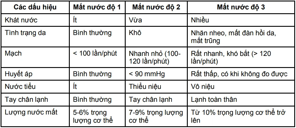 Phân độ mất nước khi bị tiêu chảy và cách điều trị hiệu quả