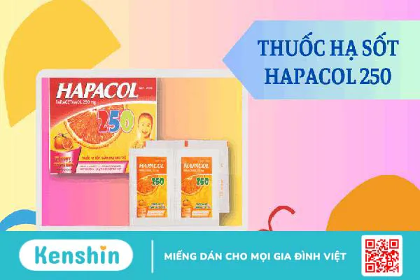 Thuốc hạ sốt Hapacol 250 cho trẻ bao nhiêu kg? Liều dùng và cách uống