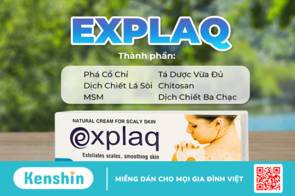 Explaq- Kem dược liệu hỗ trợ làm sạch vảy nến và kháng khuẩn