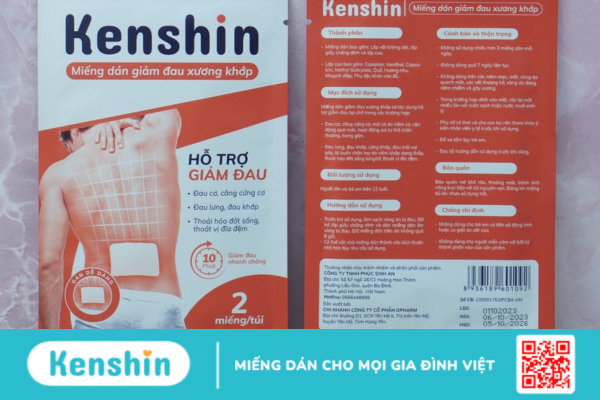 Miếng Dán Giảm Đau Xương Khớp Kenshin Có Tốt Không?